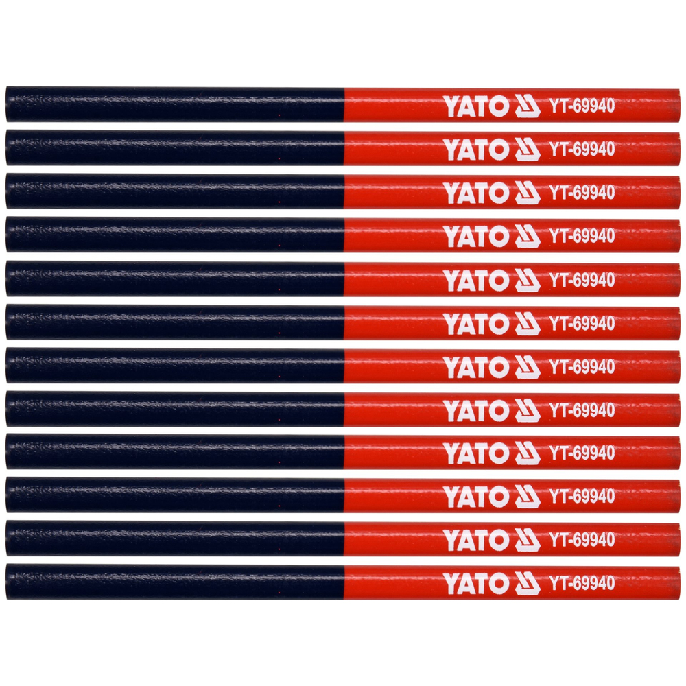 Creioane tamplarie YATO YT-69940, cap dublu, 18mm, 12buc