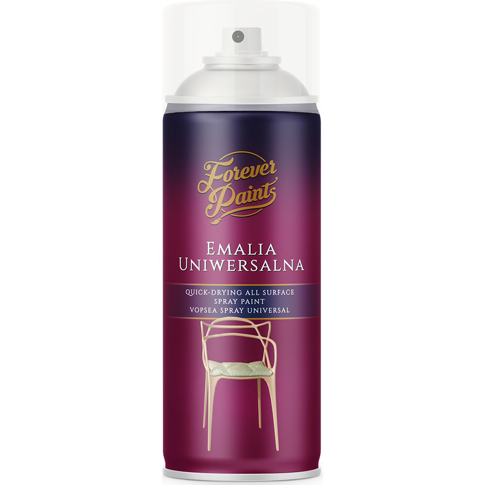 Spray lac email universal Forever Paints, transparent lucios, 400 ml
