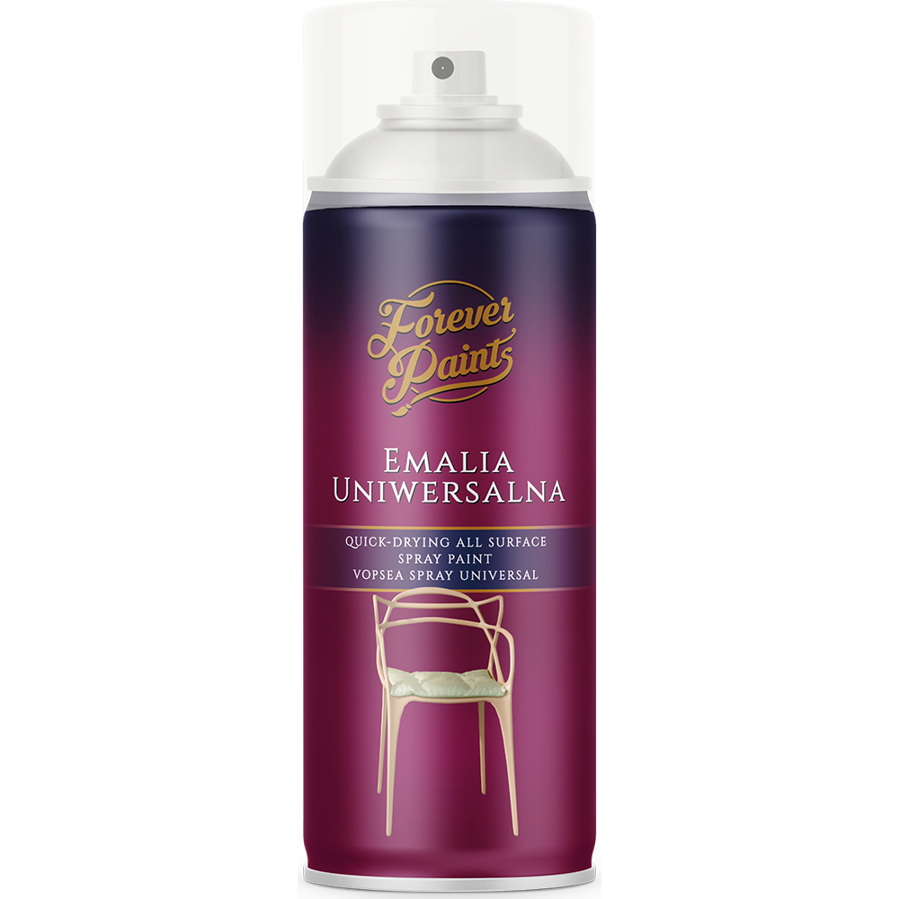 Spray lac email universal Forever Paints, transparent mat, 400 ml