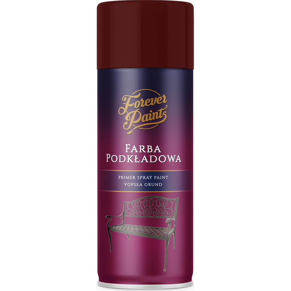 Spray grund Forever Paints, rosu oxid mat, 400 ml