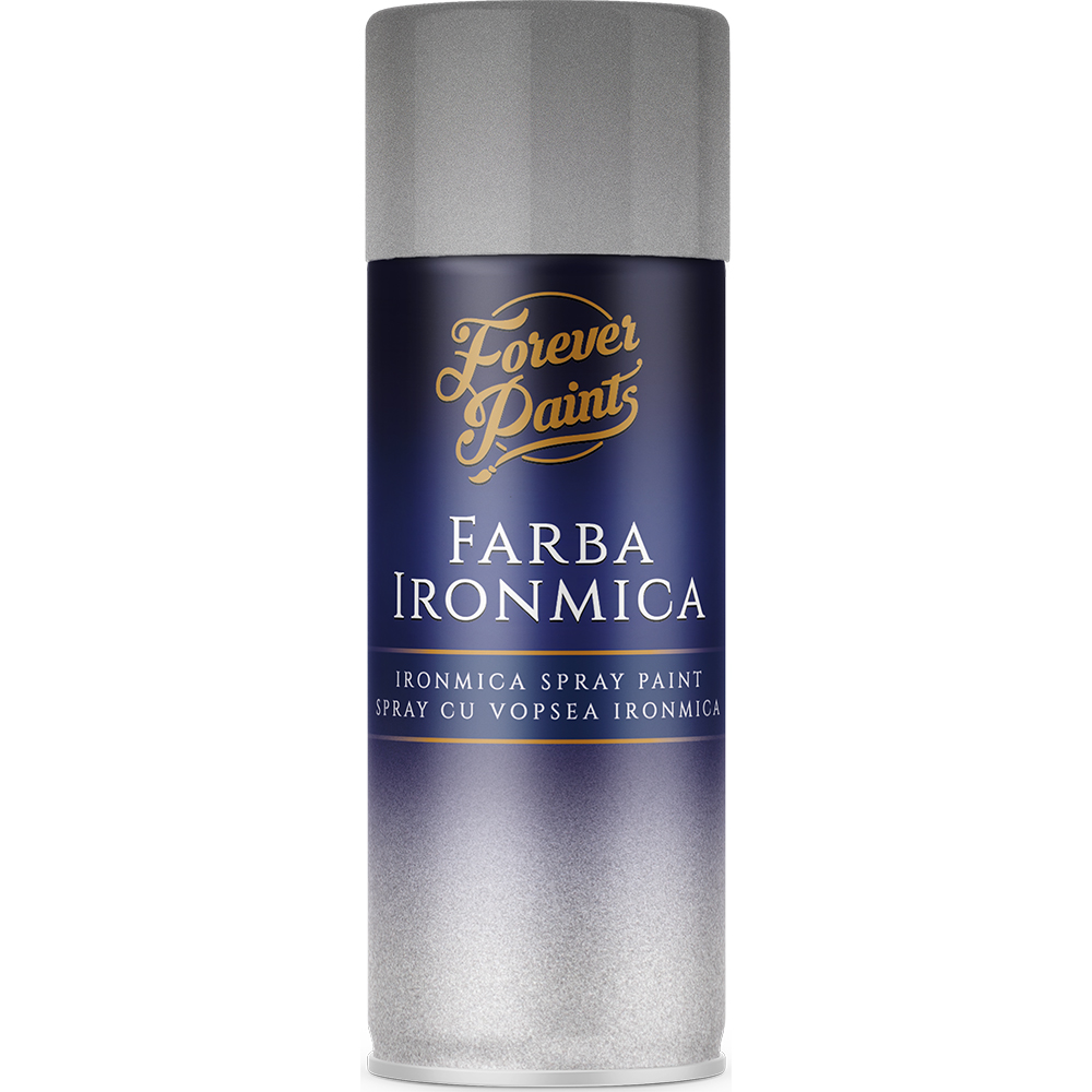 Spray vopsea Iron Mica Forever Paints, argintiu, 400 ml