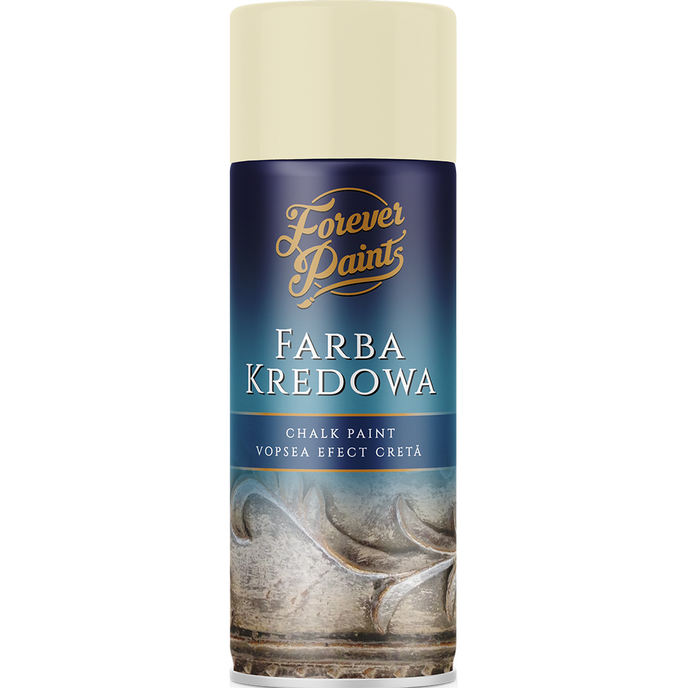 Spray vopsea cu efect de creta Forever Paints, bej mat, 400 ml