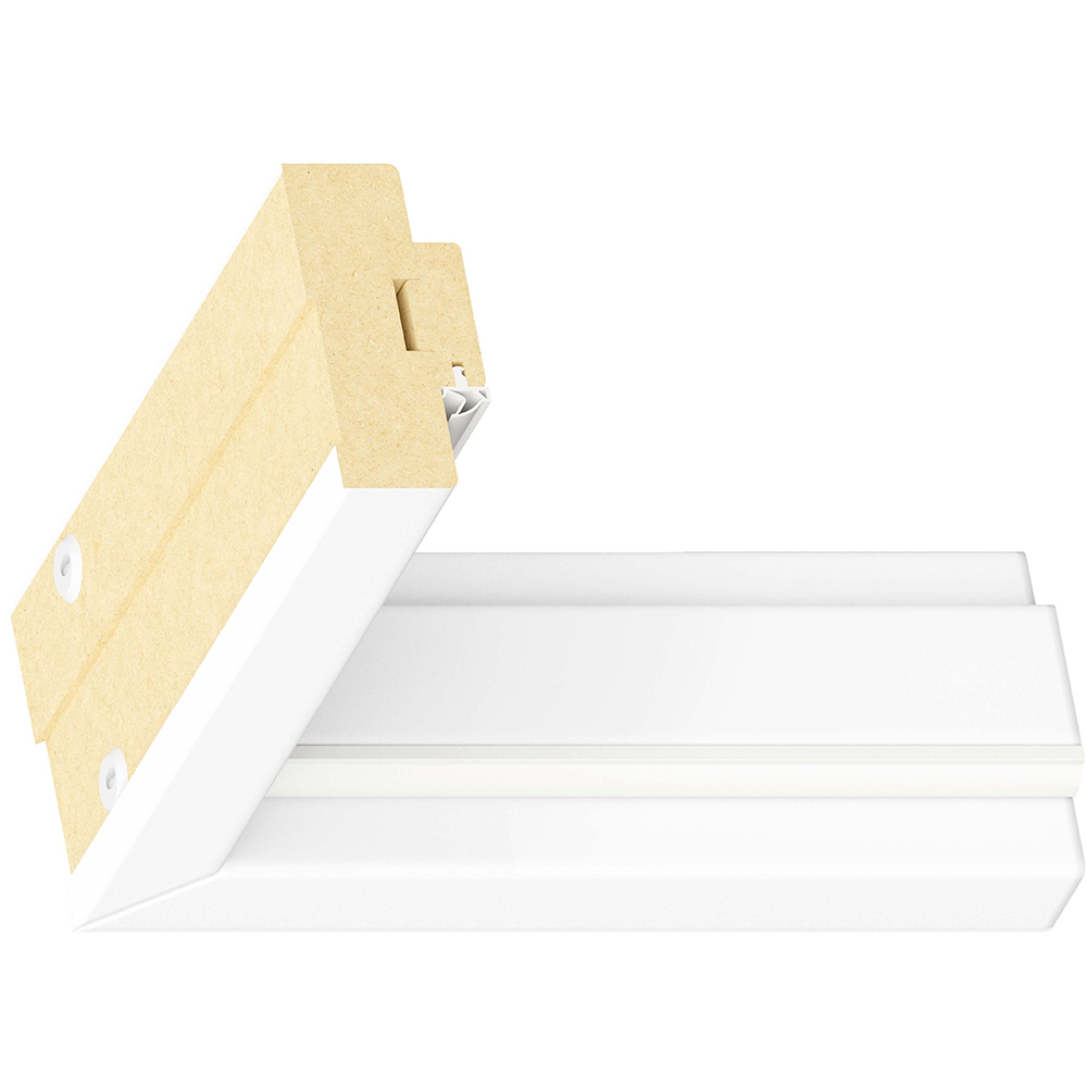 Capac toc standard CLASSEN, reversibil, MDF, 70 cm, traversa, alb