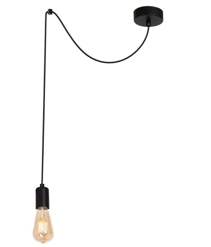 Lustra tip pendul, Negru, 60 W, 1 x E27 Luminex Luminex
