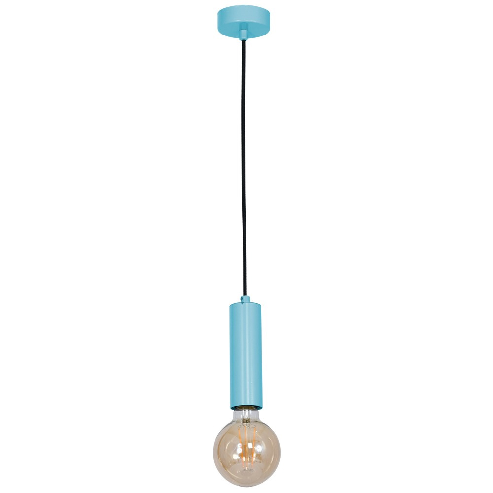 Pendul LUMINEX Tube, E27, 60W, albastru