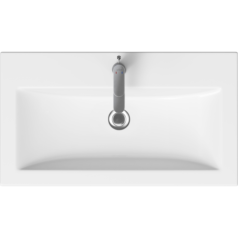Lavoar baie CERSANIT Como 80 K32-013, ceramica, 80 x 45 cm, alb
