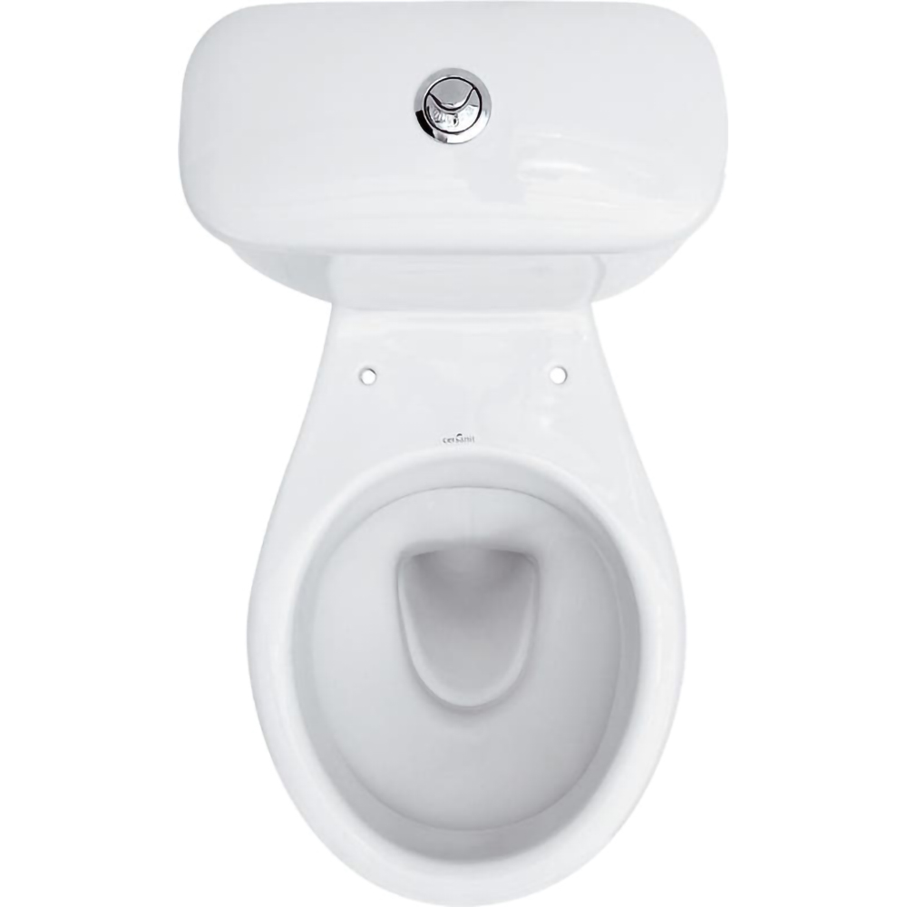 Set vas WC CERSANIT, montaj pe pardoseala, evacuare orizontala, rezervor dubla comanda 3/6l, alb