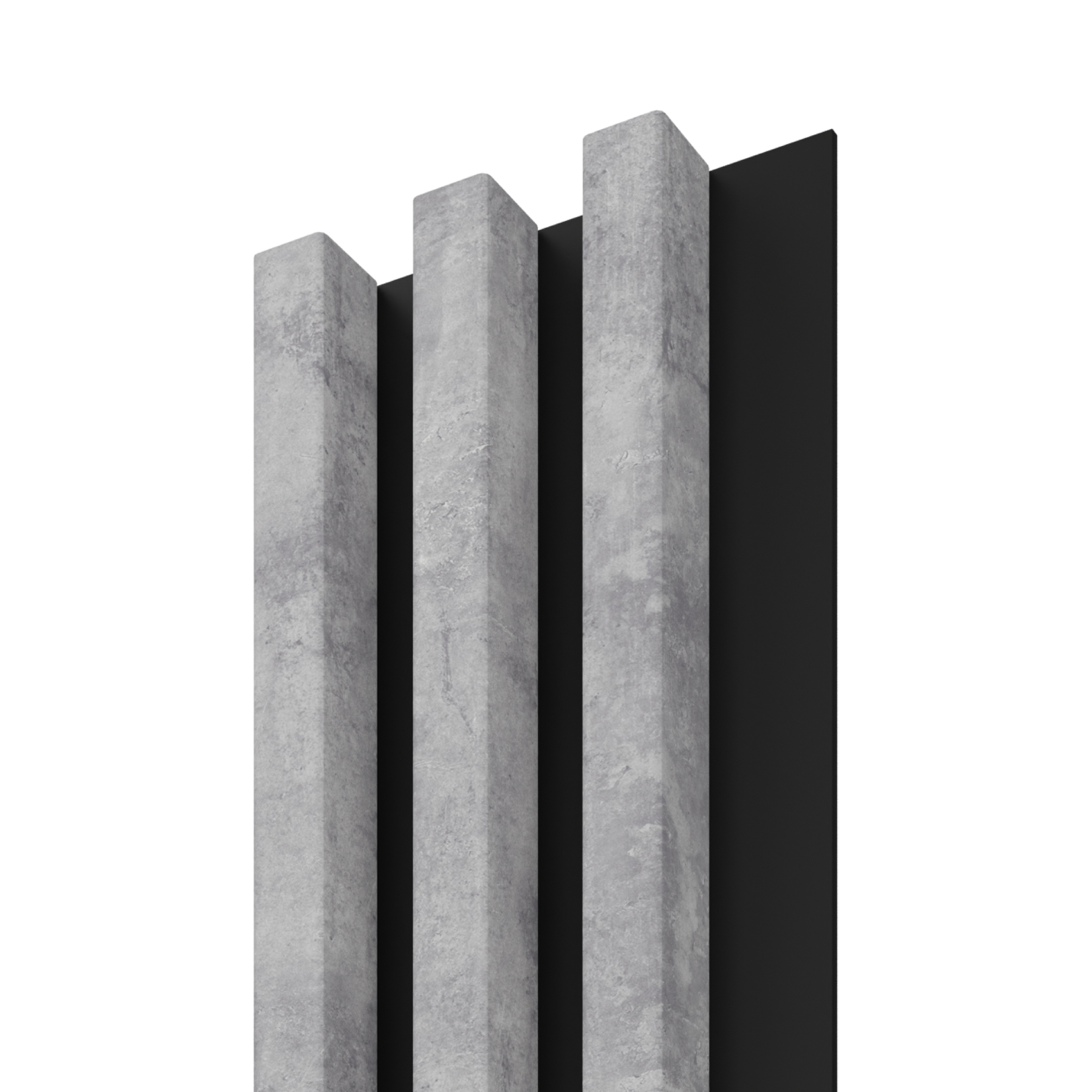 Panou riflaj decorativ, 265 x 15 x 3 cm, slim gri