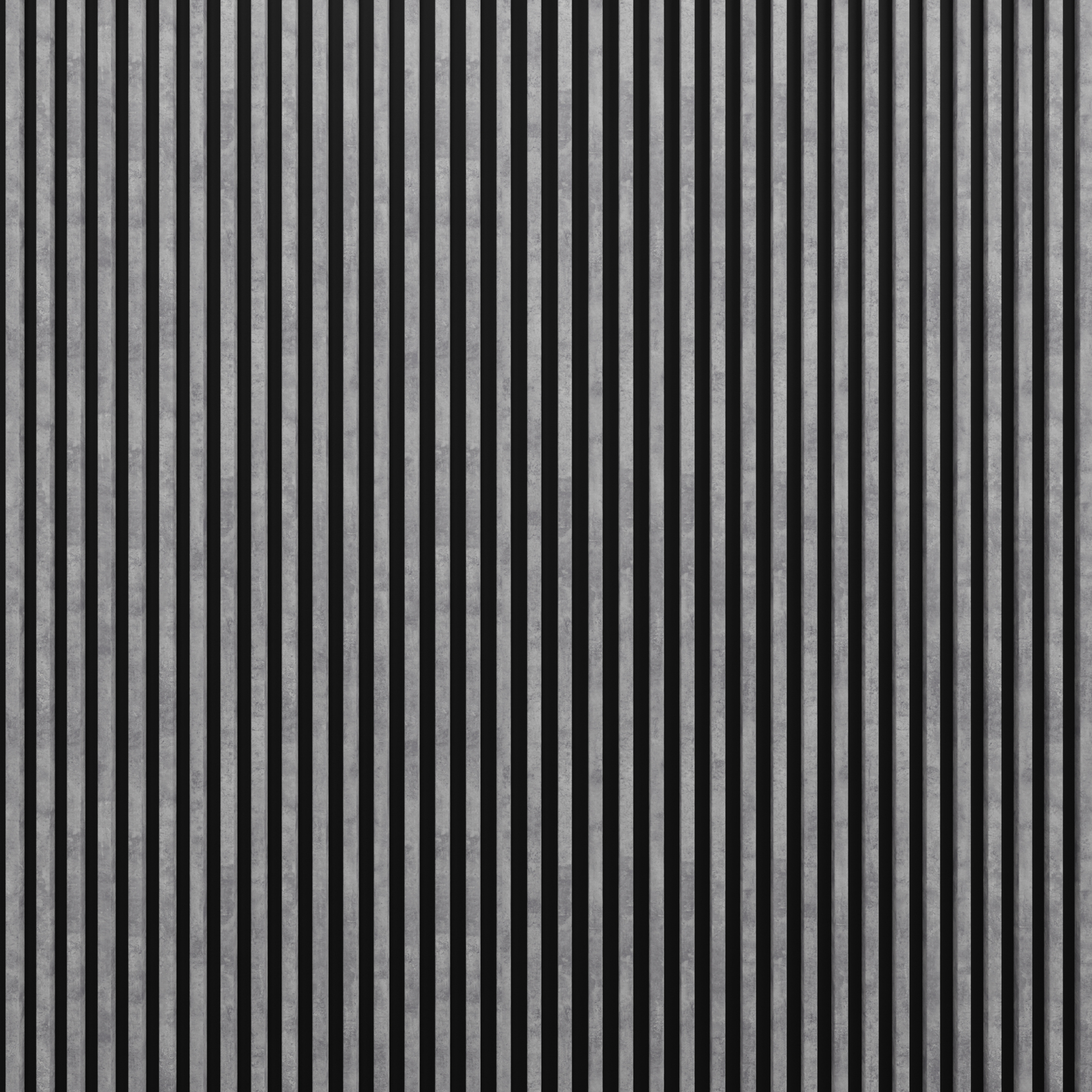 Panou riflaj decorativ, 265 x 15 x 3 cm, slim gri