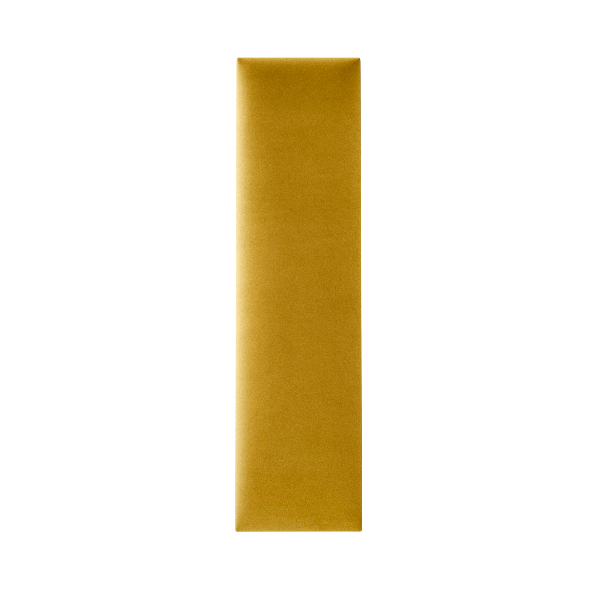 Panou tapitat Stegu, galben mustar, dreptunghi ingust, 60 x 15 cm