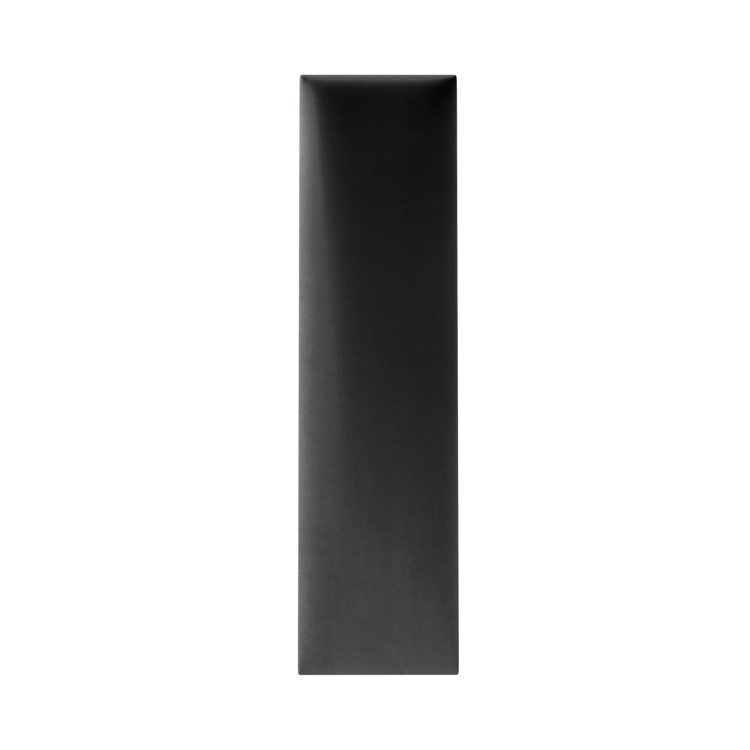 Panou tapitat, negru, dreptunghi ingust, 60 x 15 cm