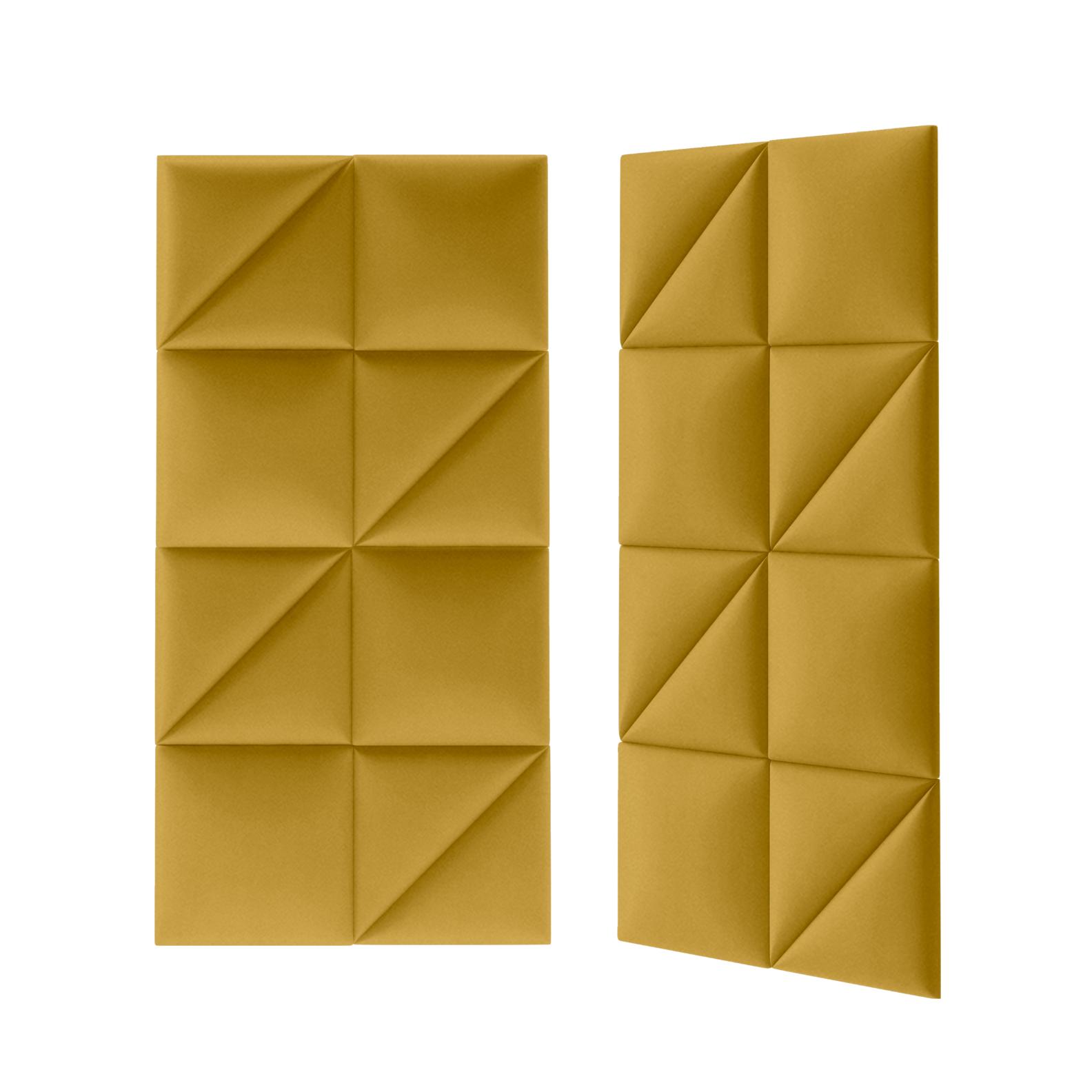 Panou tapitat STEGU, 30 x 30 cm, galben mustar