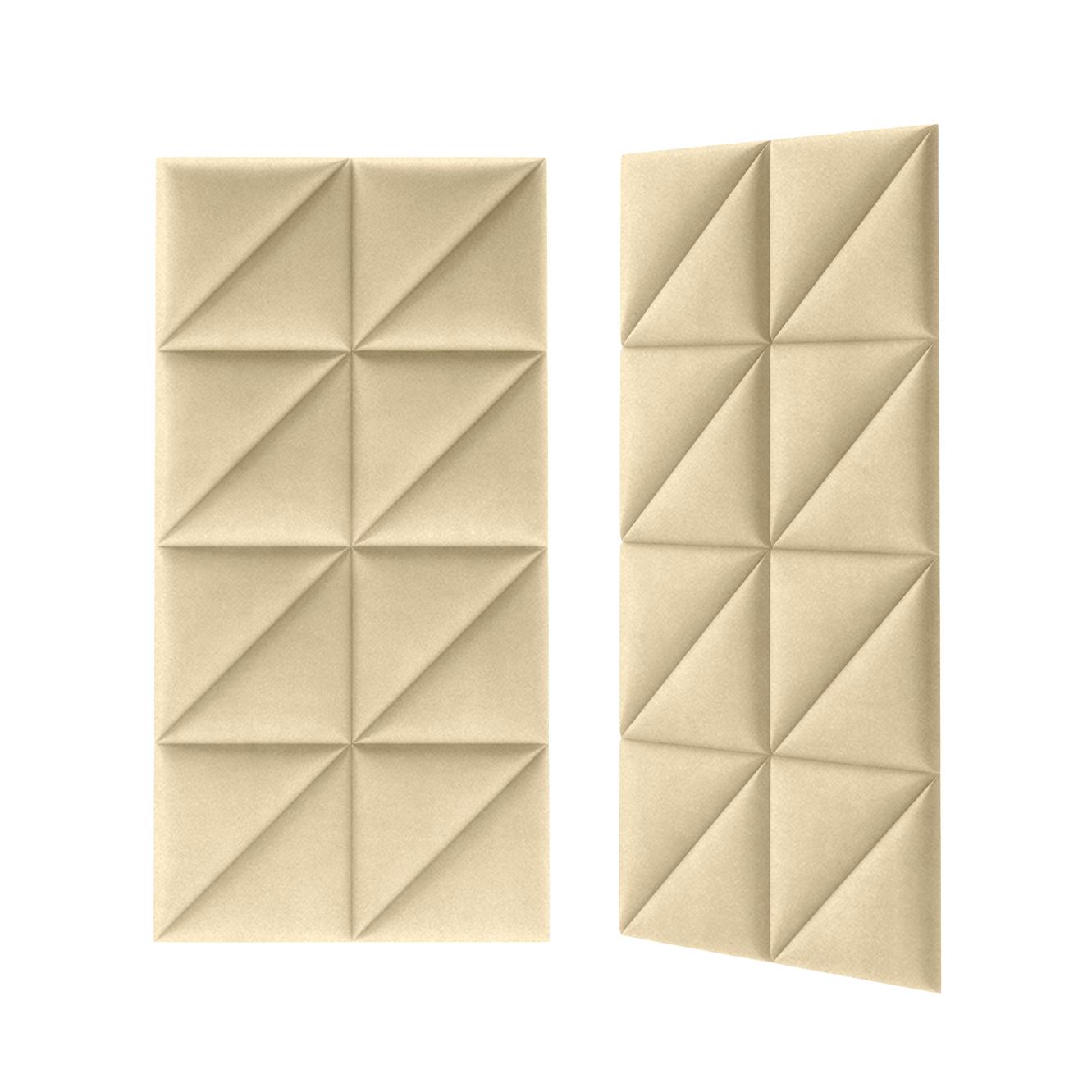 Panou tapitat, triunghi, 30 x 30 cm, bej