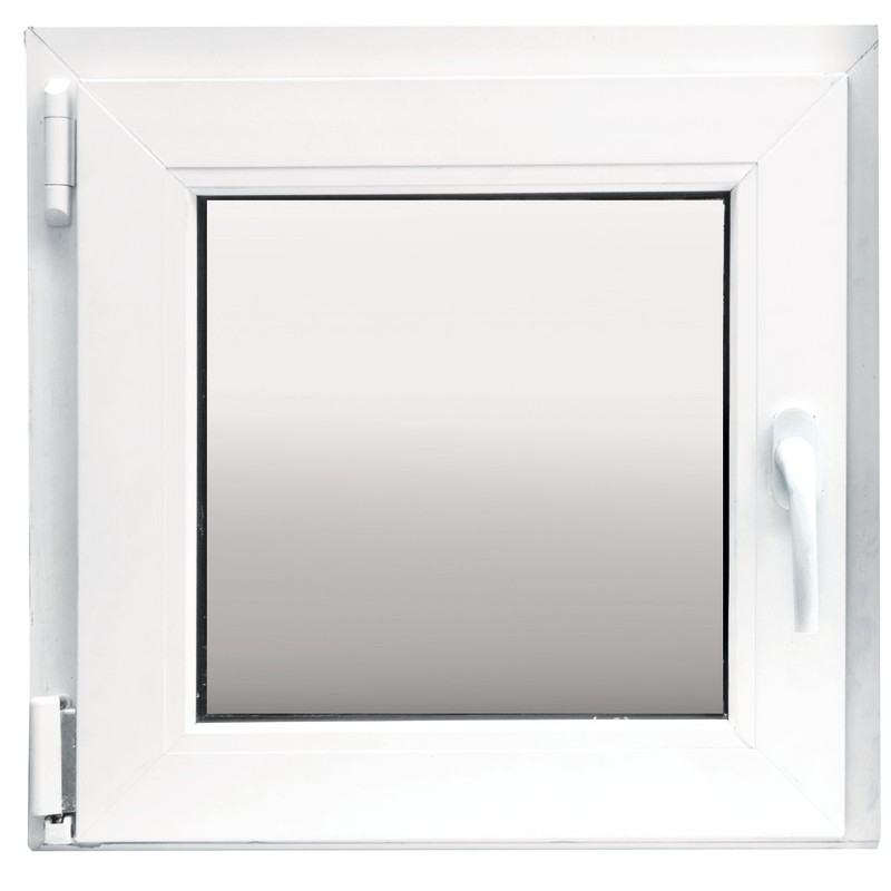 Fereastra termopan FENSTERWELT, PVC, 3 camere, 56 x 56 cm, deschidere batanta stanga, alb