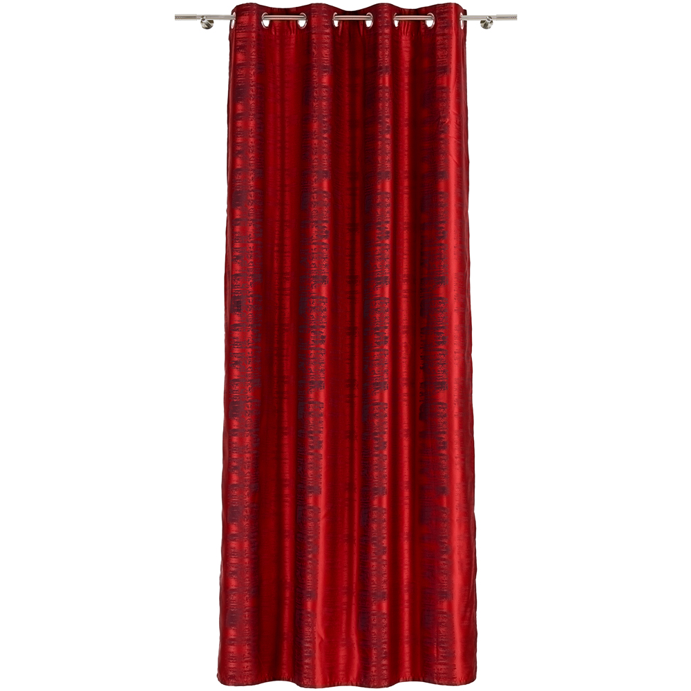Draperie Brooklyn, inele, 140 x 245 cm, semiopac, rosu
