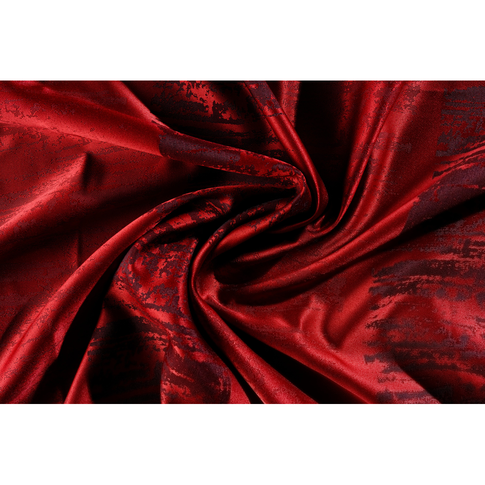 Draperie Brooklyn, inele, 140 x 245 cm, semiopac, rosu