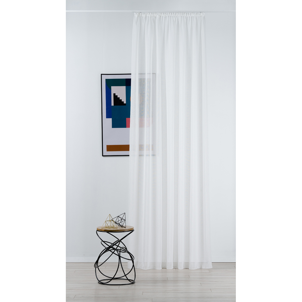 Perdea Lisso, rejansa, 140 x 260 cm, crem