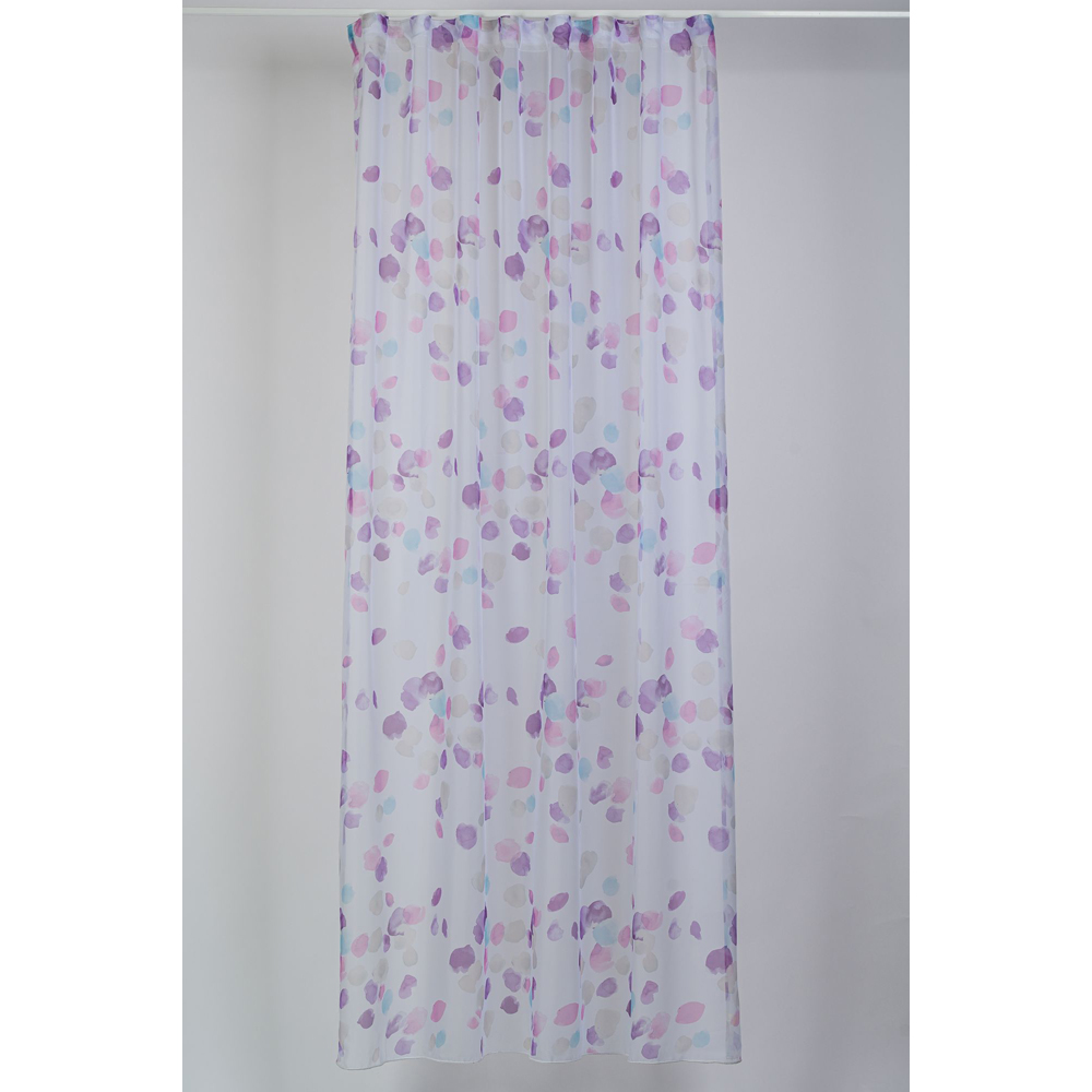 Perdea Loraine, rejansa, 140 x 260 cm, mov