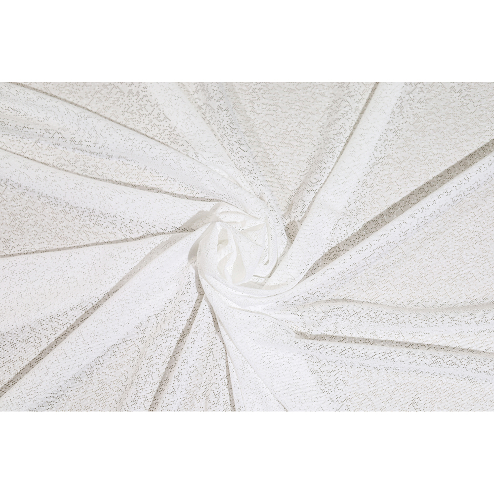 Perdea Alya, rejansa, 140 x 260 cm, alb