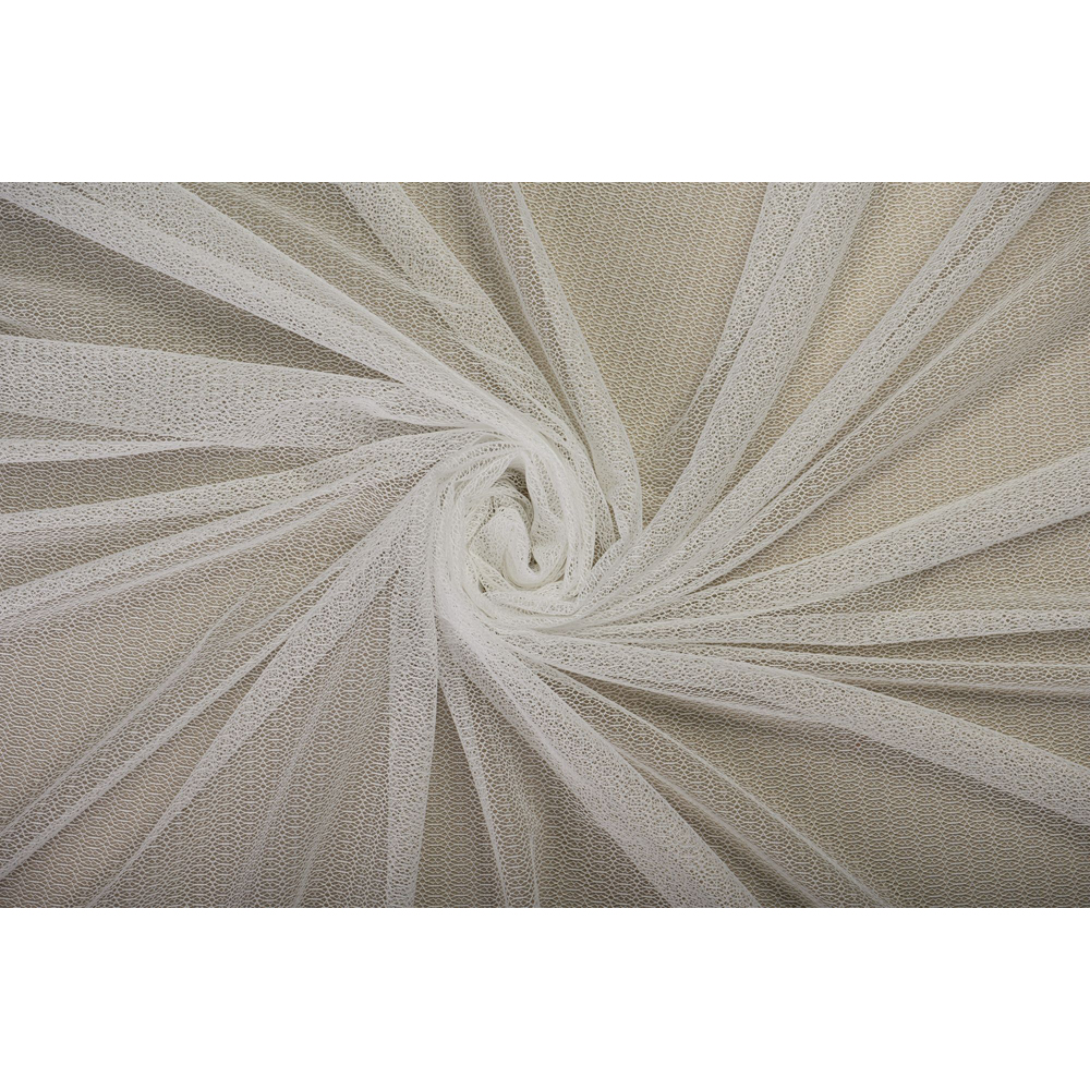 Perdea Rosette, inele, 140 x 260 cm, alb