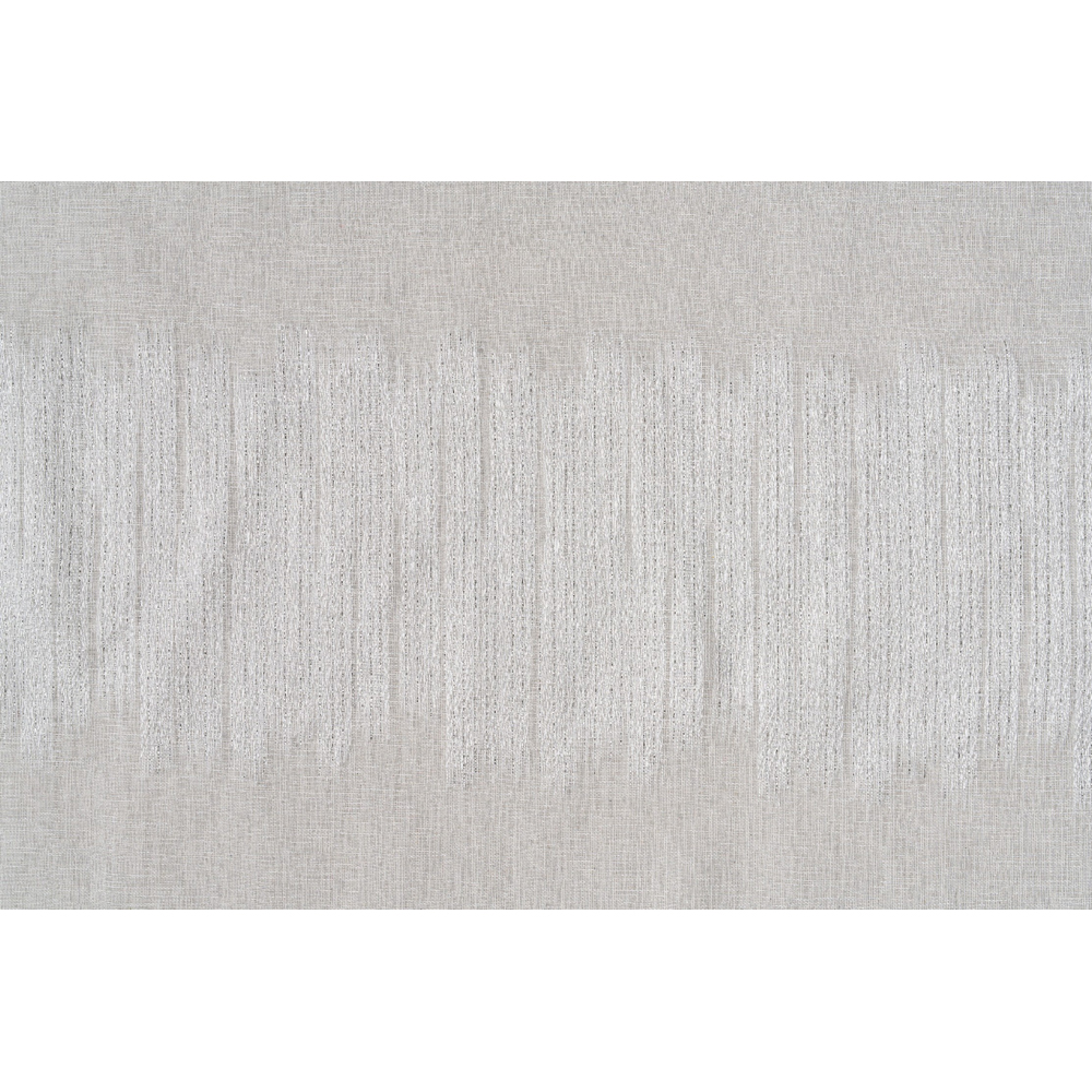 Perdea Jessie, rejansa, 140 x 260 cm, alb-argintiu