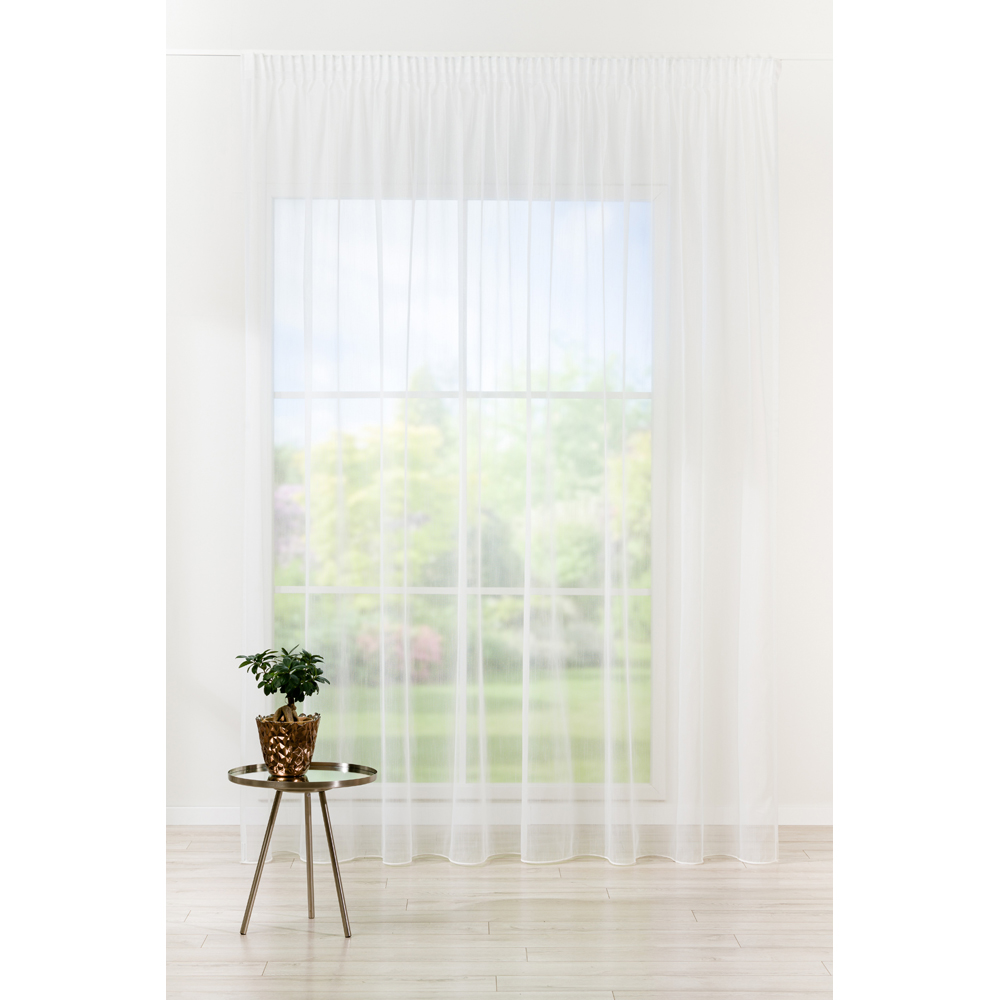 Perdea Rubbio, rejansa, 140 x 260 cm, crem
