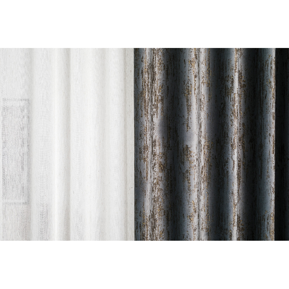 Perdea Sumo, inele, 140 x 255 cm, crem