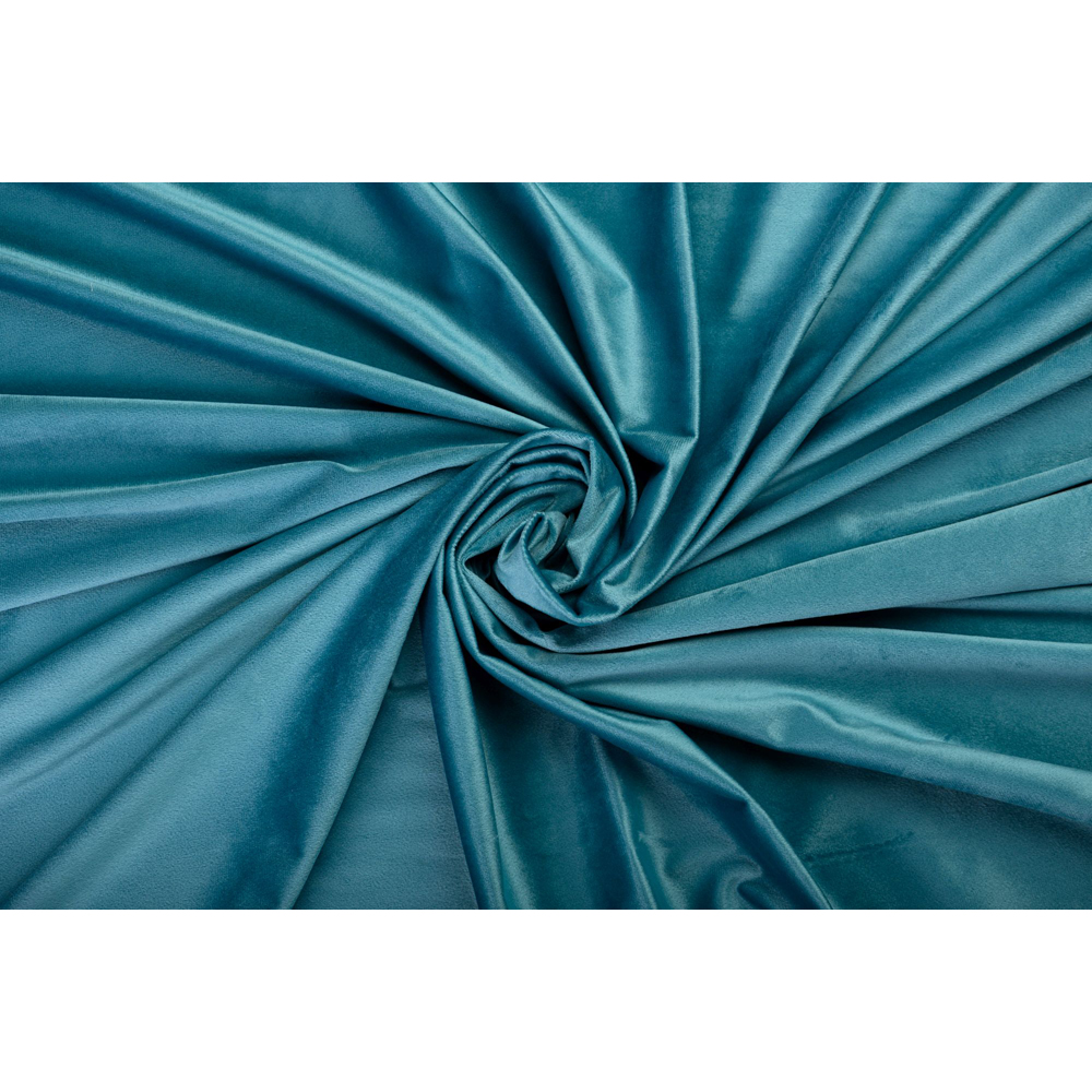 Draperie Adige, inele, 140 x 260 cm, semiopac, turcoaz