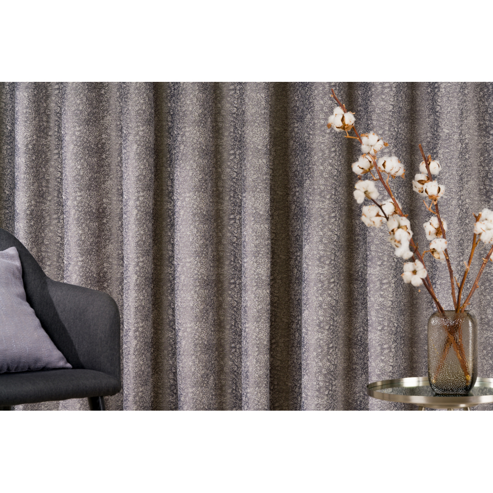 Draperie Marciano, rejansa, 140 x 260 cm, semiopac, gri