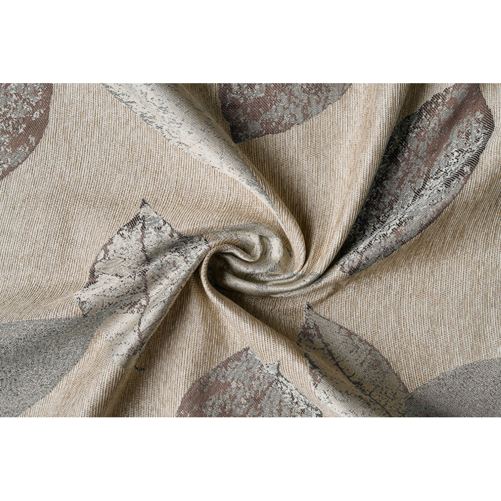 Draperie Orient, rejansa, 140 x 260 cm, semiopac, maro-auriu