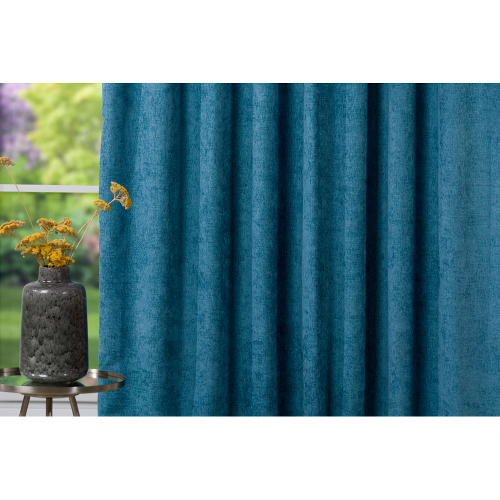 Draperie Ocean, rejansa, 140 x 260 cm, semiopac, turcoaz