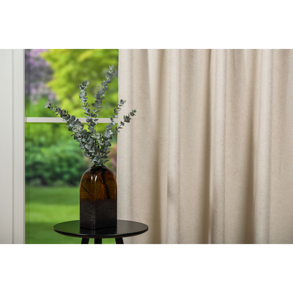 Draperie Magnolia, inele, 140 x 260 cm, semiopac, bej