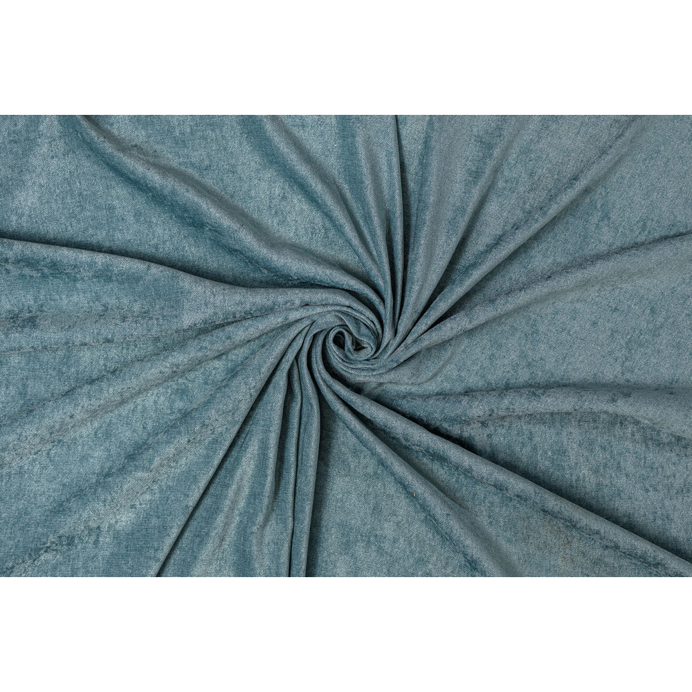 Draperie Magnolia, inele, 140 x 260 cm, semiopac, turcoaz