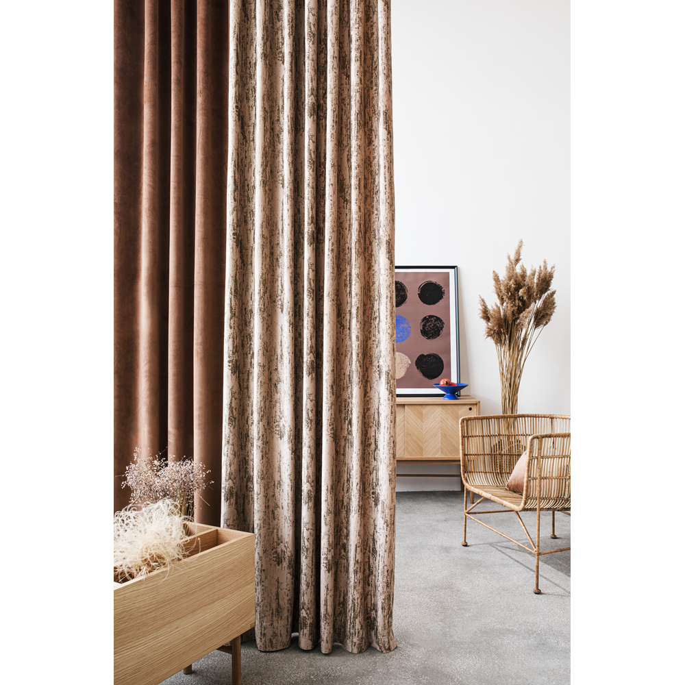 Draperie Parla, inele, 140 x 260 cm, semiopac, latte