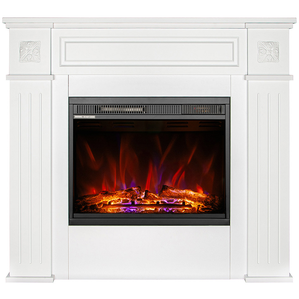 Semineu electric ART FLAME Frame, 1500W, telecomanda, 105 x 27 x 96 cm, alb