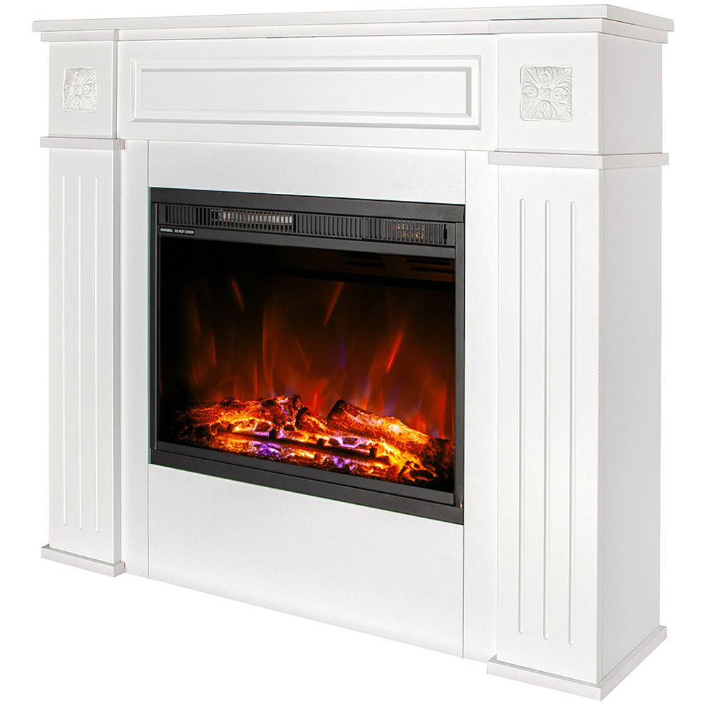 Semineu electric ART FLAME Frame, 1500W, telecomanda, 105 x 27 x 96 cm, alb