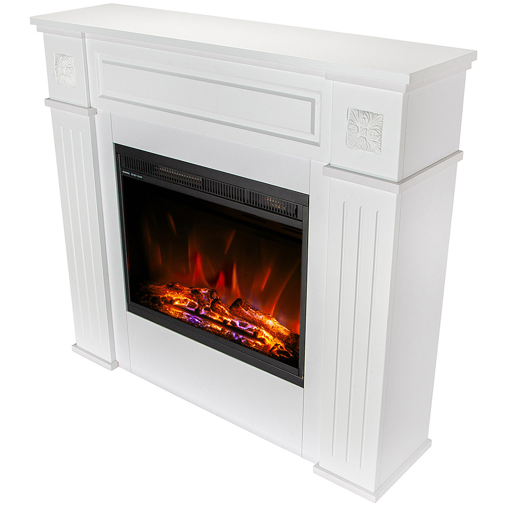 Semineu electric ART FLAME Frame, 1500W, telecomanda, 105 x 27 x 96 cm, alb