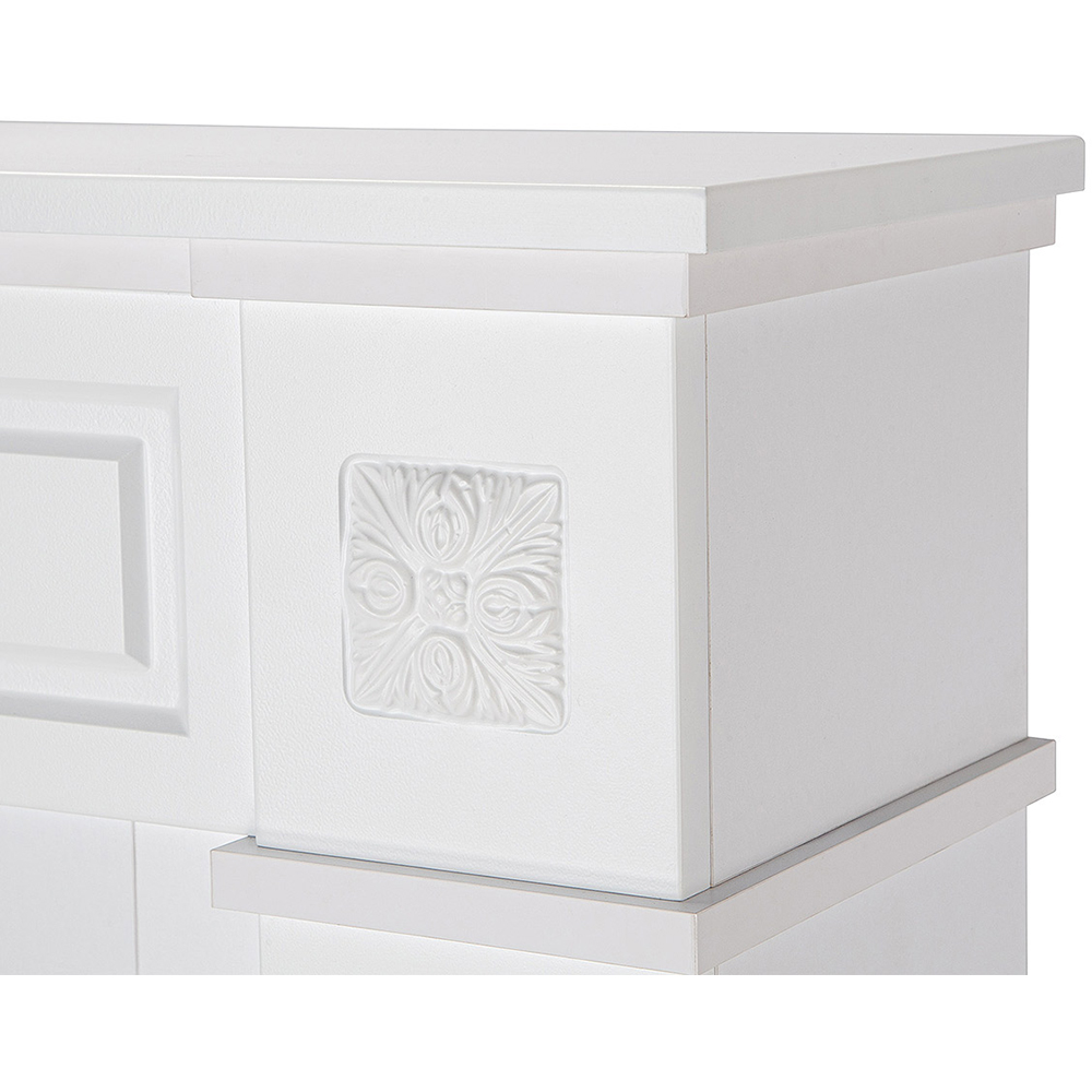 Semineu electric ART FLAME Frame, 1500W, telecomanda, 105 x 27 x 96 cm, alb