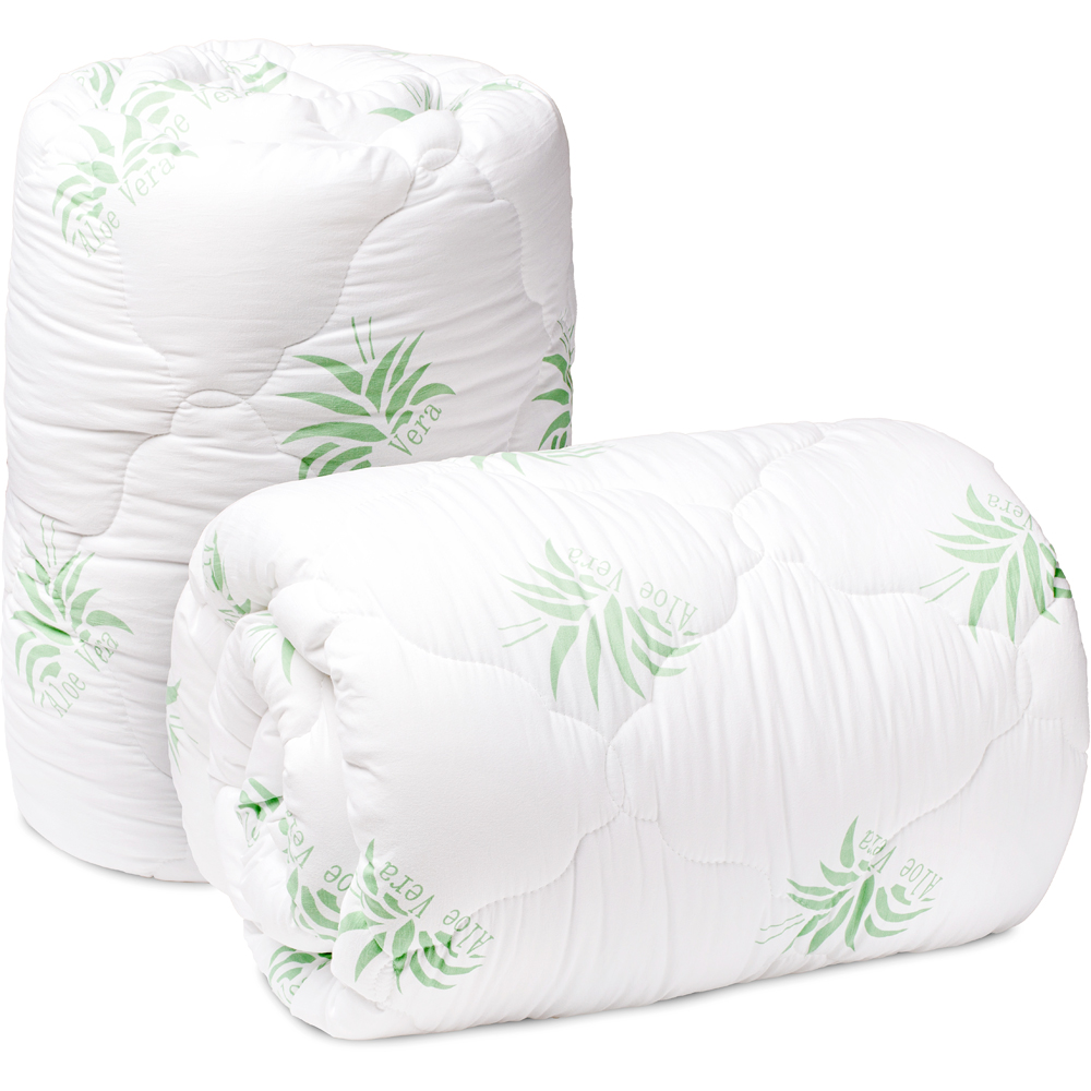 Pilota HOME STILL Aloe Vera, microfibra, 200 x 220 cm, alb