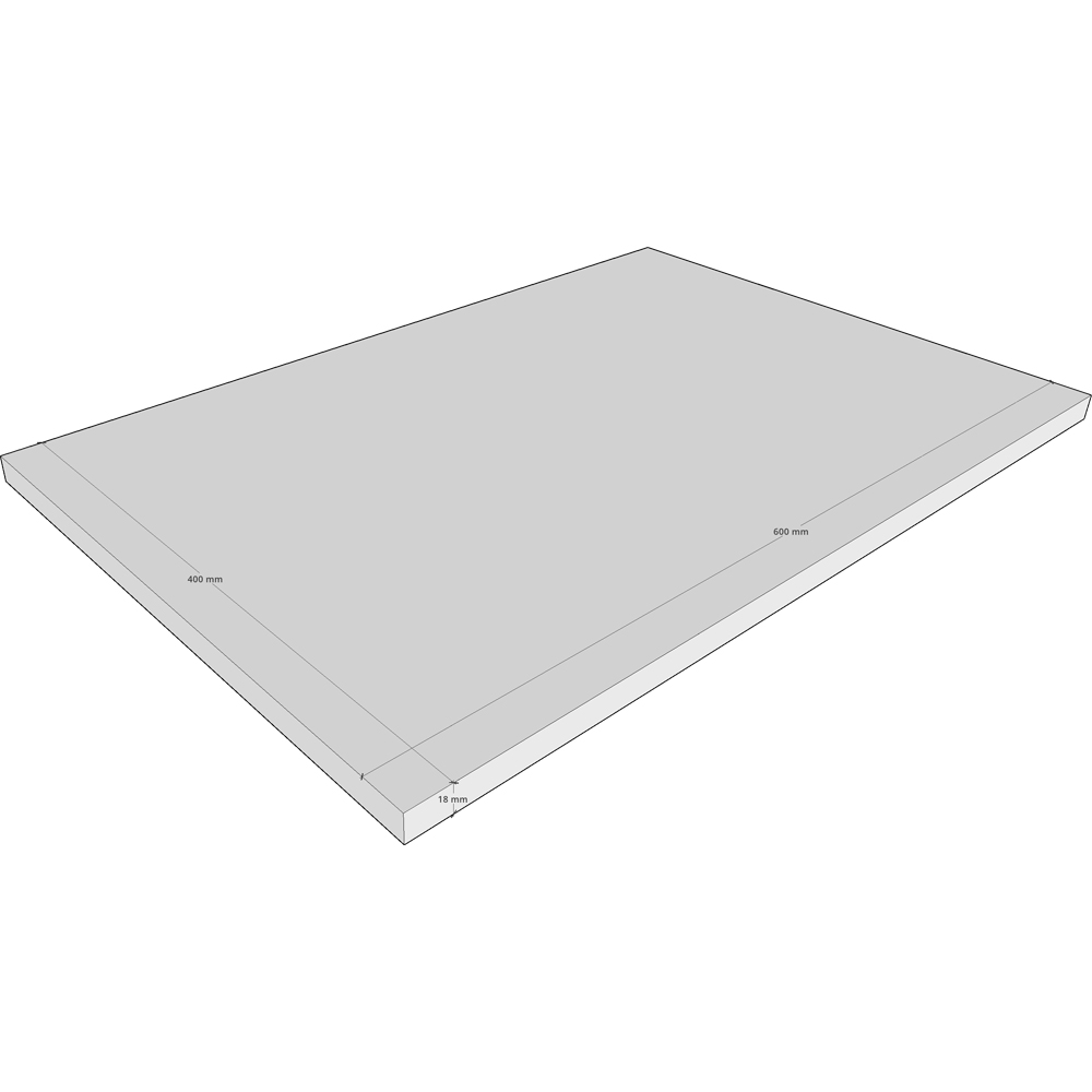 Polita PRO MOBILA, PAL, 60 x 40 x 1.8 cm, casmir
