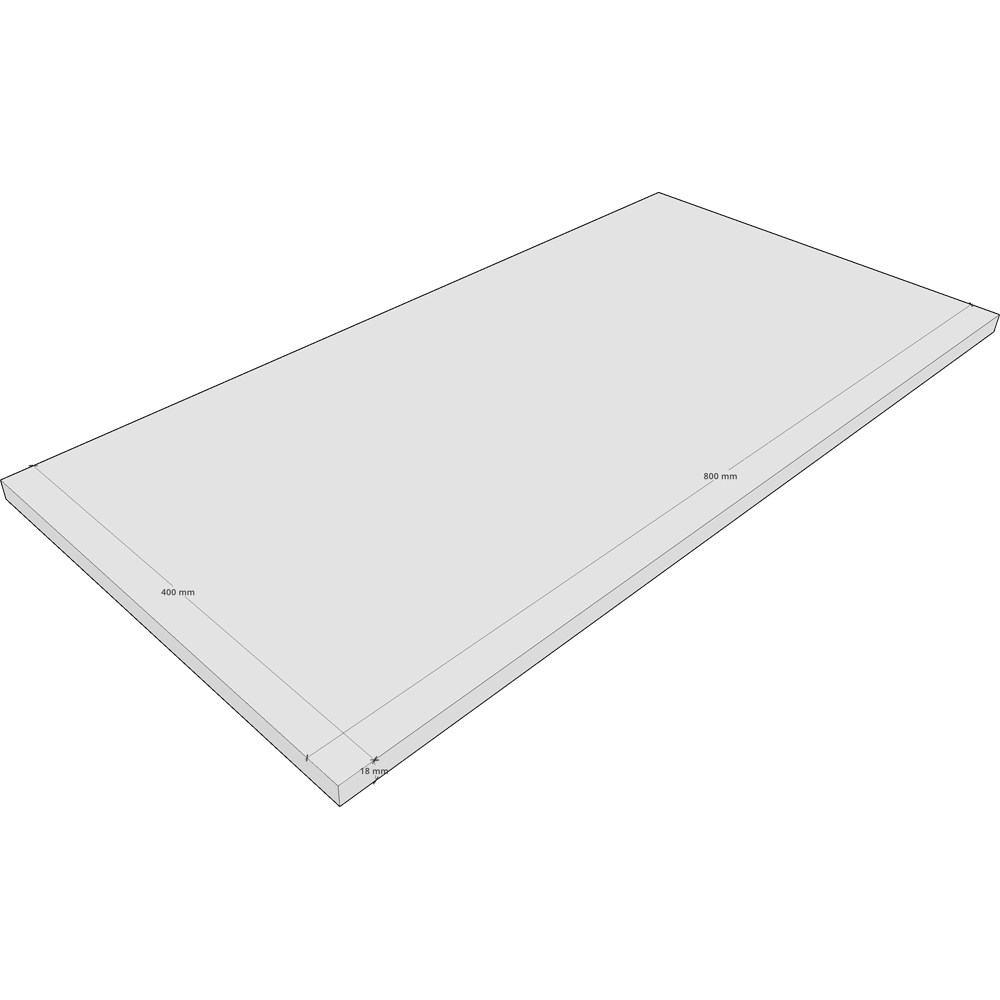 Polita PRO MOBILA, PAL, 80 x 40 x 1.8 cm, casmir