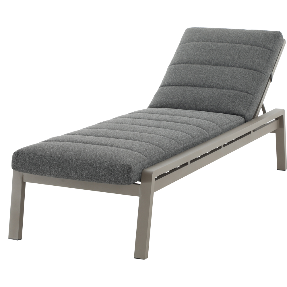 Sezlong gradina MYRIA Altona, 68 x 197.5 x 37 cm, gri antracit