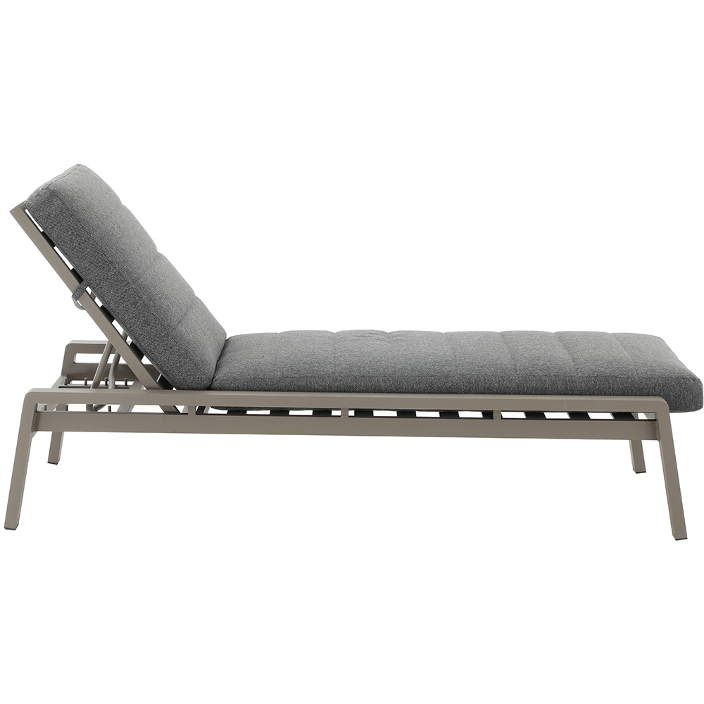 Sezlong gradina MYRIA Altona, 68 x 197.5 x 37 cm, gri antracit