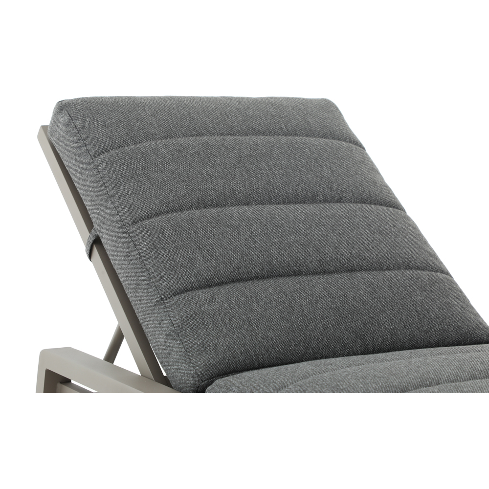 Sezlong gradina MYRIA Altona, 68 x 197.5 x 37 cm, gri antracit