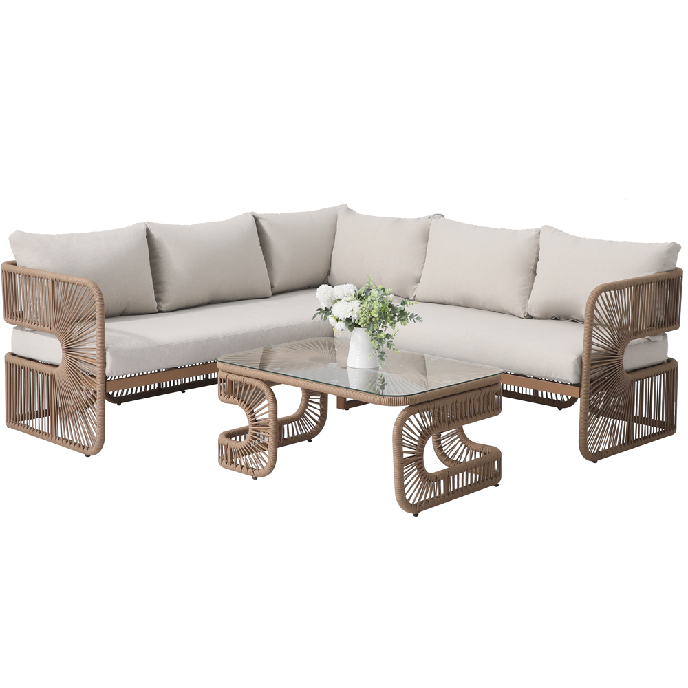Set mobilier gradina MYRIA, 2 piese, maro