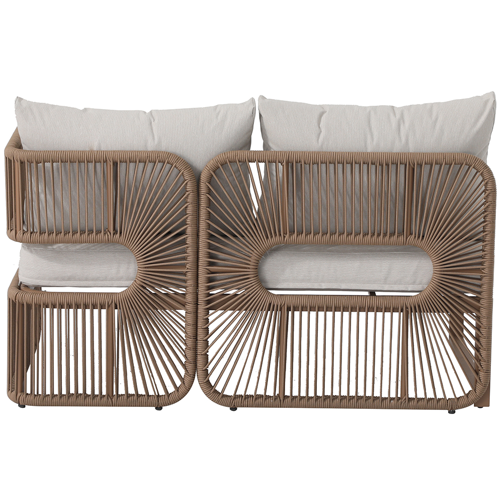 Set mobilier gradina MYRIA, 2 piese, maro