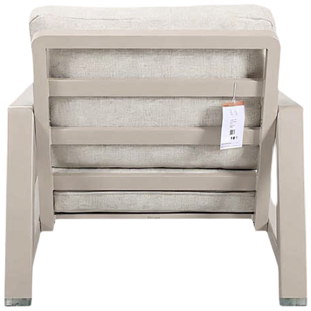 Set mobilier gradina Coffee, aluminiu, 4 piese, crem