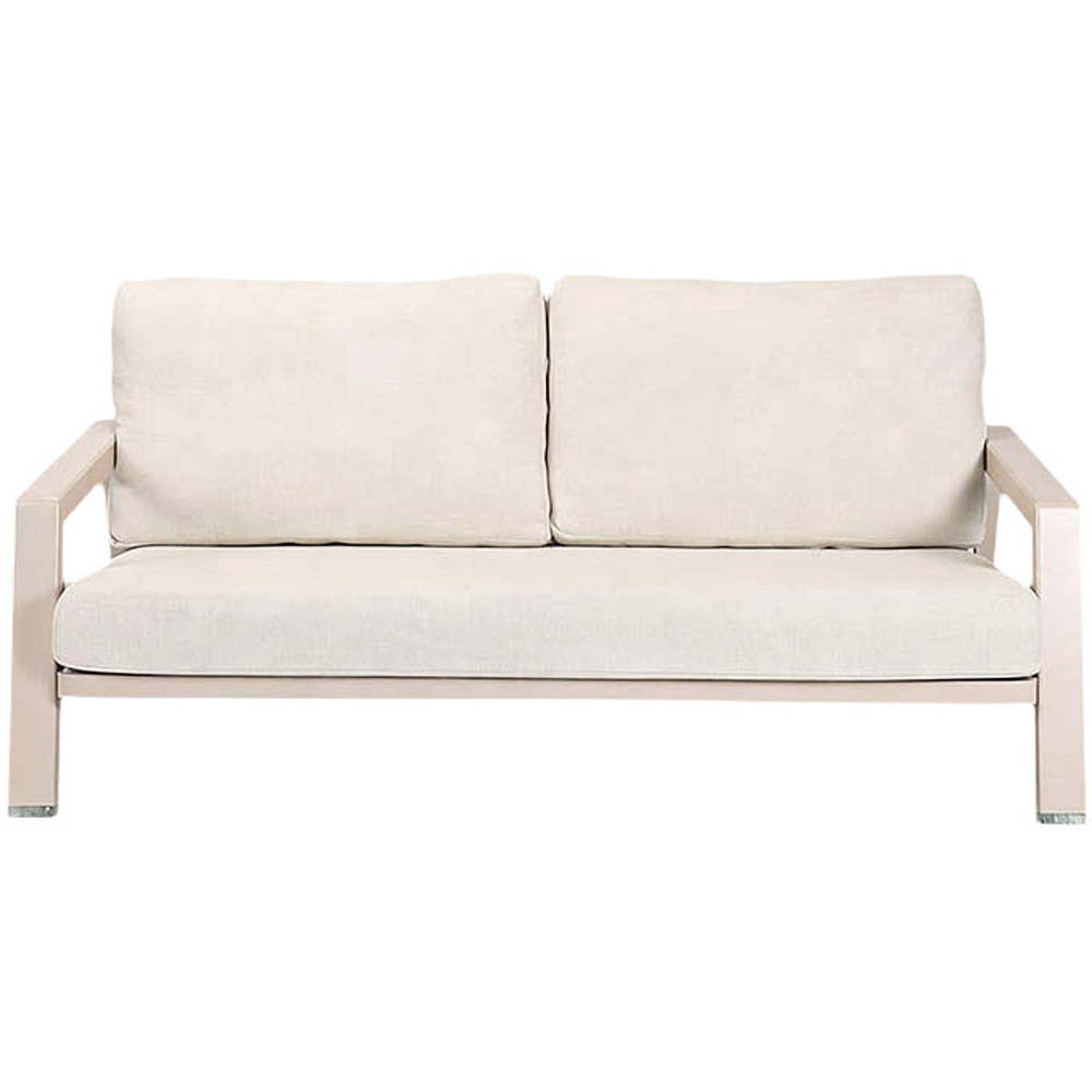 Set mobilier gradina Coffee, aluminiu, 4 piese, crem
