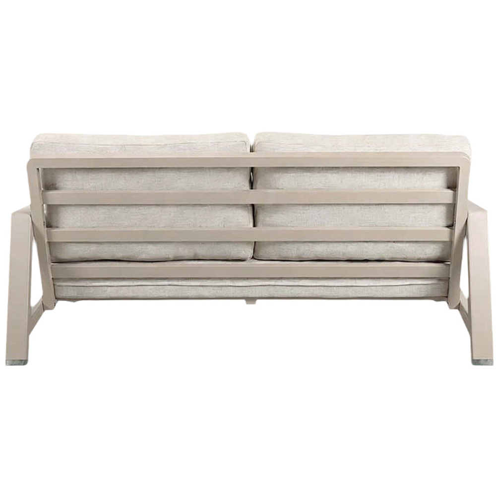 Set mobilier gradina Coffee, aluminiu, 4 piese, crem