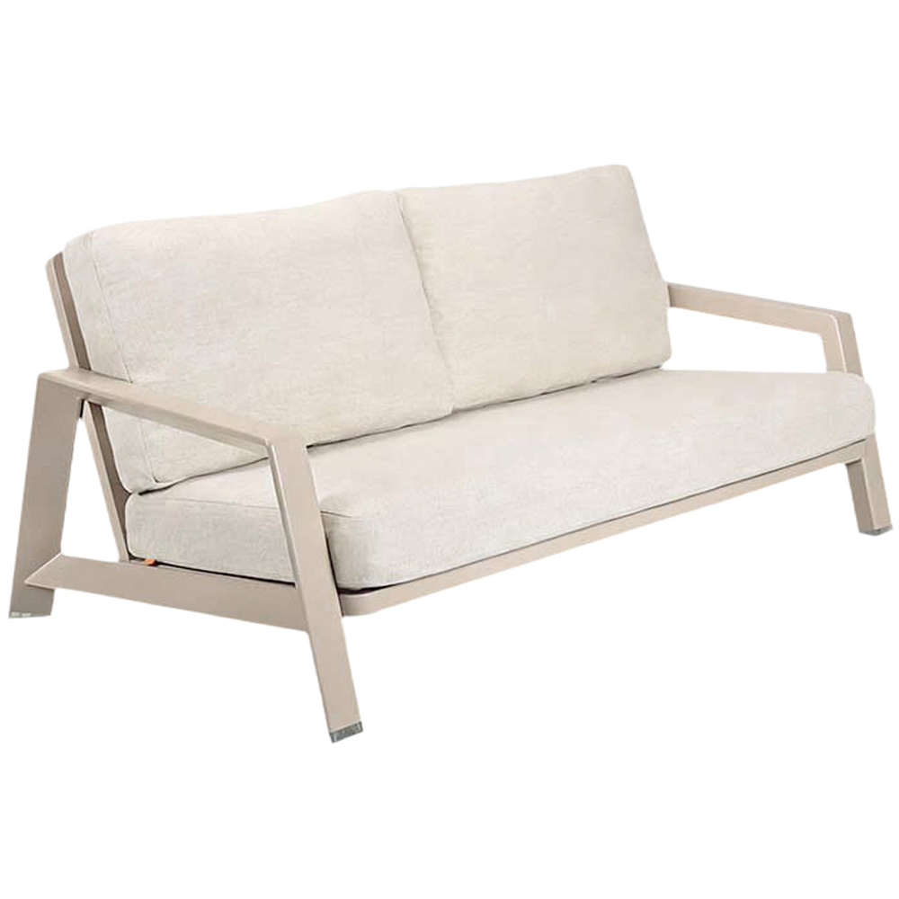 Set mobilier gradina Coffee, aluminiu, 4 piese, crem